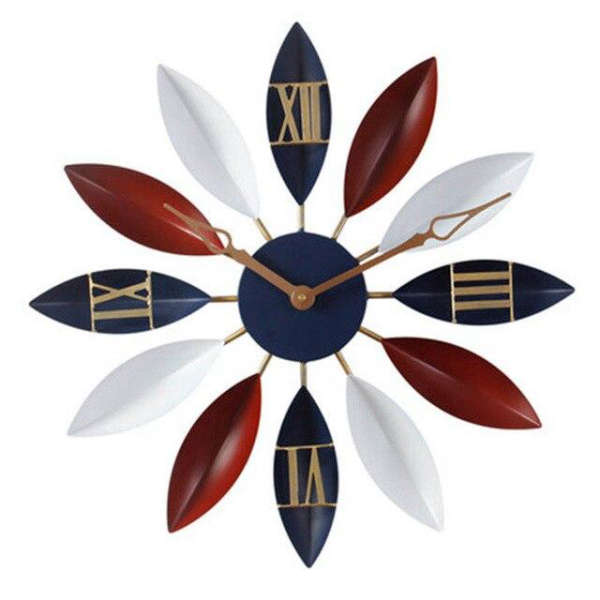 Moderní nástěnné hodiny design květiny