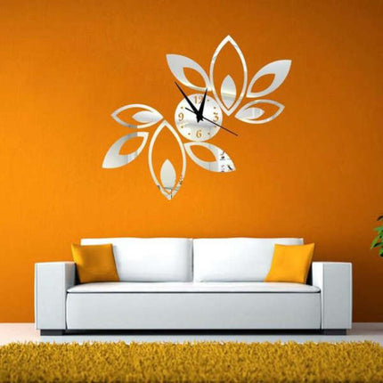 Nalepovací 3D hodiny ve tvaru květu