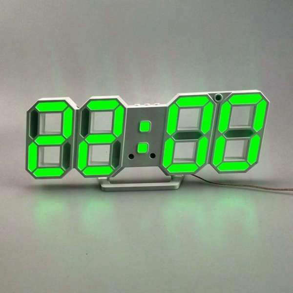 Moderní 3D LED digitální nástěnné hodiny