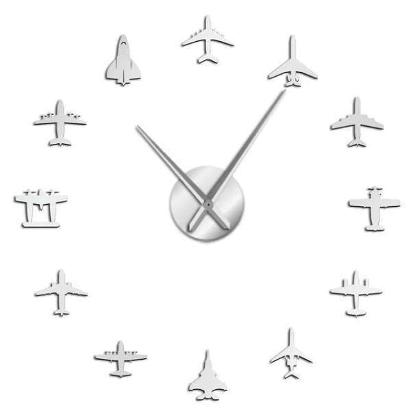 3D nalepovací hodiny s letadly