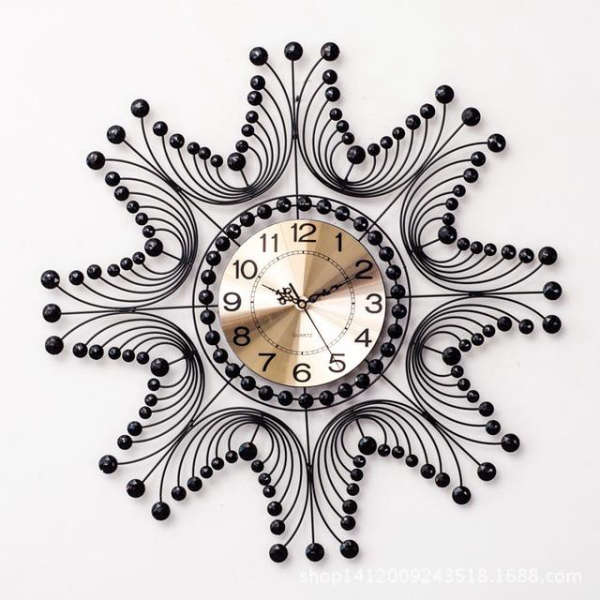 Velké kované nástěnné hodiny design