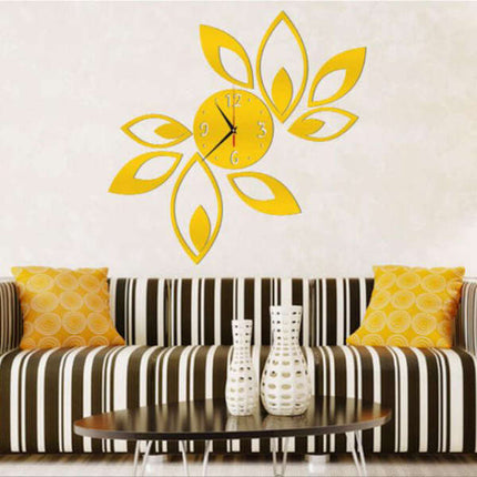 Nalepovací 3D hodiny ve tvaru květu