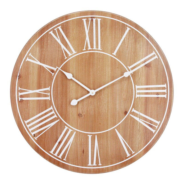 Dřevěné vintage nástěnné hodiny Old Town