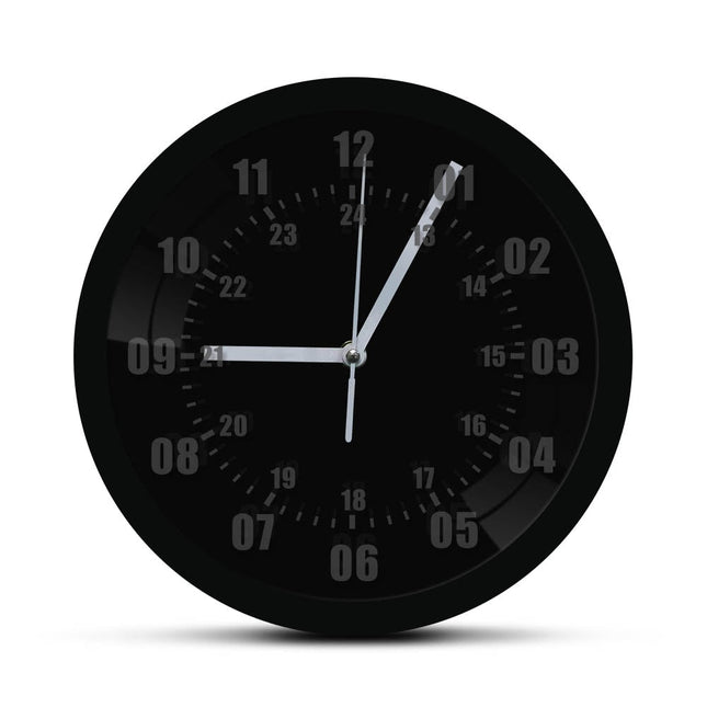 Vojenské nástěnné LED hodiny 24h ciferník