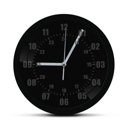 Vojenské nástěnné LED hodiny 24h ciferník