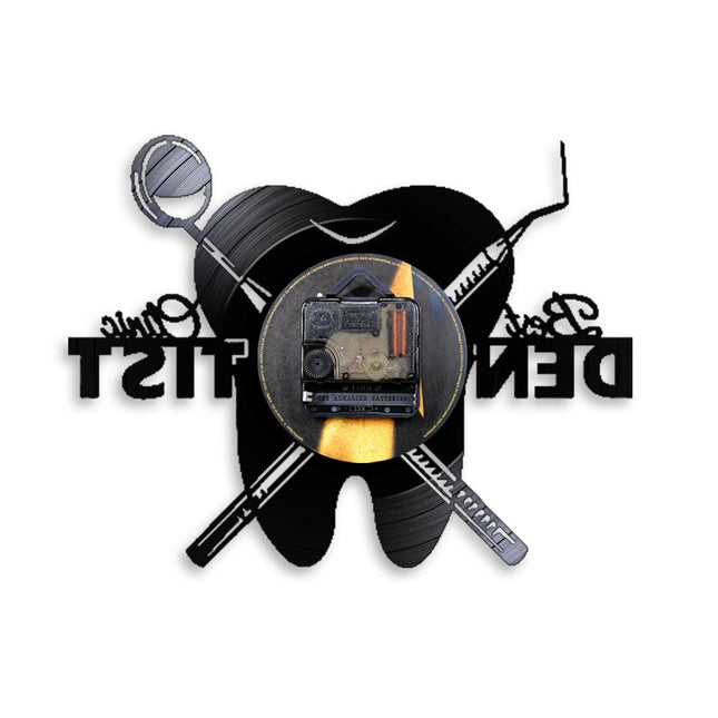 Hodiny z vinylu pro zubařskou ordinaci