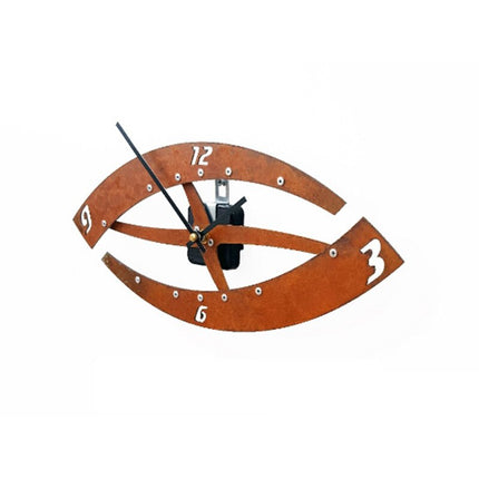 Designové kovové hodiny ve tvaru oka