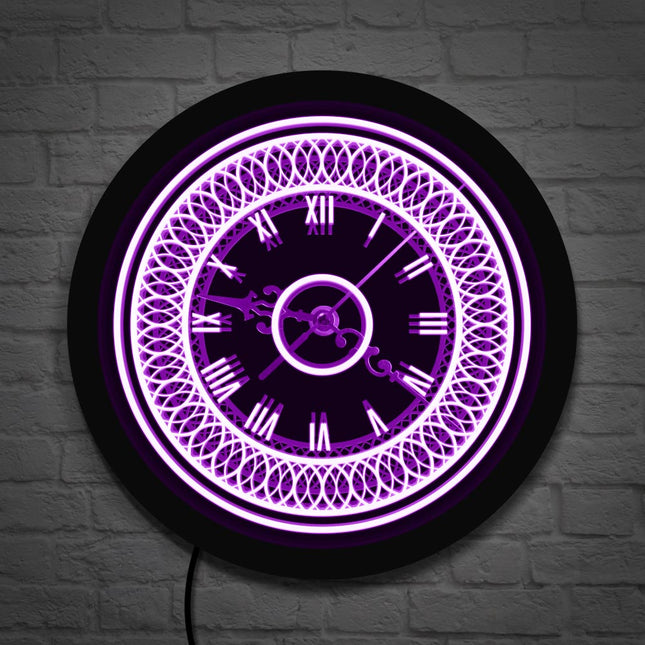 Dekorativní nástěnné LED hodiny vintage styl