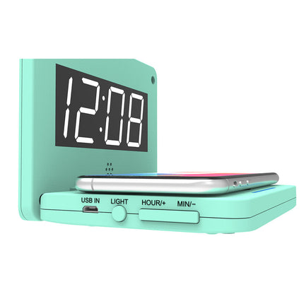 Digitální budík s bezdrátovou nabíječkou
