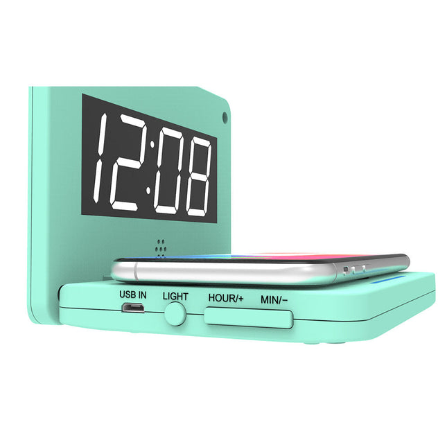 Digitální budík s bezdrátovou nabíječkou