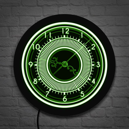 Elegantní svítící nástěnné hodiny s LED