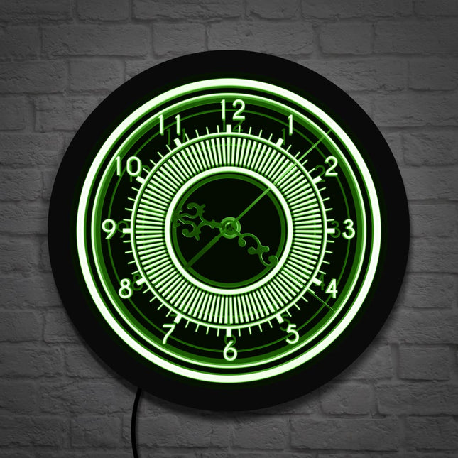 Elegantní svítící nástěnné hodiny s LED
