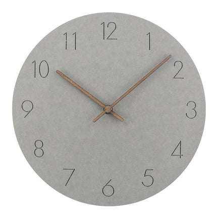 Minimalistické tiché hodiny s dřevěnými ručičkami