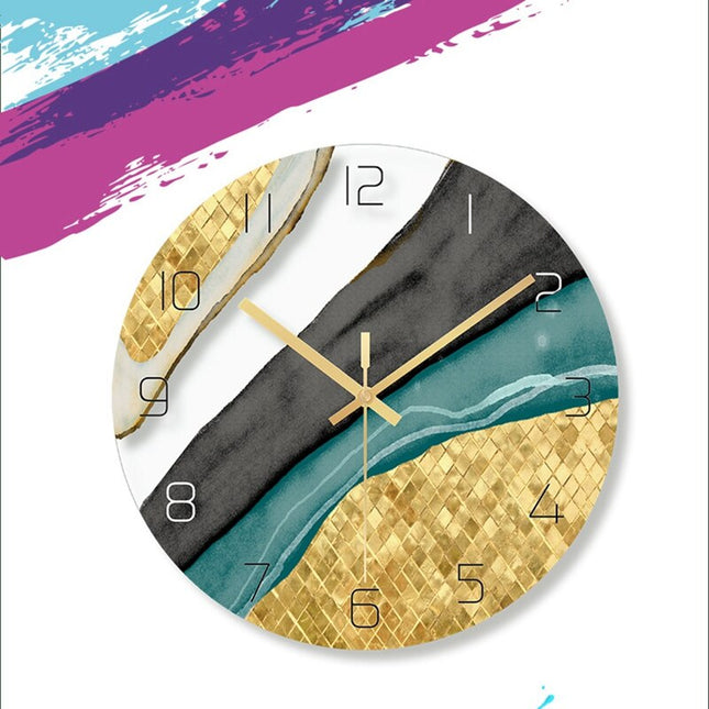 Barevné abstraktní skandinávské hodiny