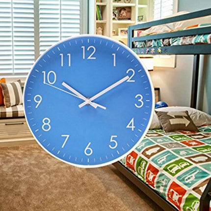 Moderní skandinávské nástěnné hodiny modré