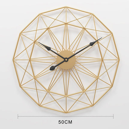 Kovové drátěné hodiny ve skandinávském designu