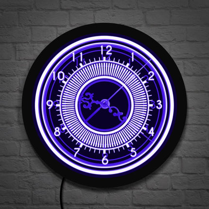 Elegantní svítící nástěnné hodiny s LED