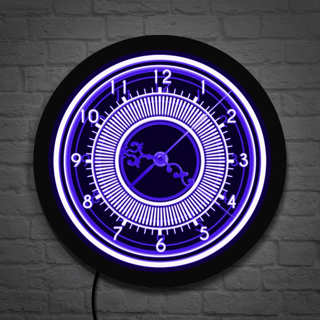 Elegantní svítící nástěnné hodiny s LED