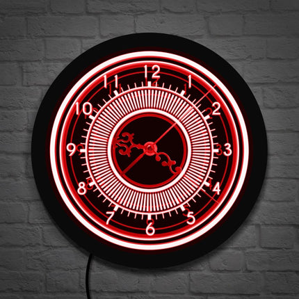 Elegantní svítící nástěnné hodiny s LED