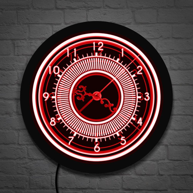 Elegantní svítící nástěnné hodiny s LED