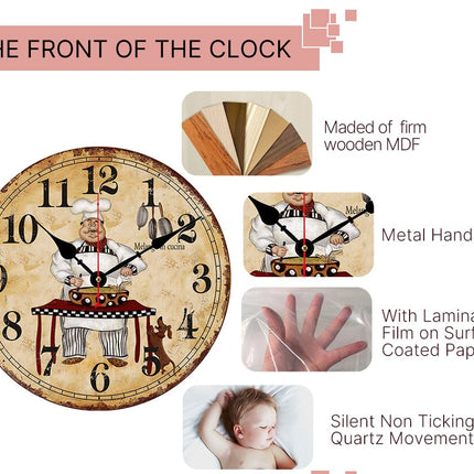 Kulaté vintage hodiny s mapou světa