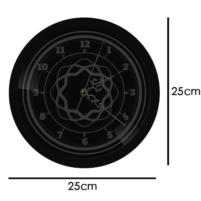 Designové nástěnné hodiny s geometrickým vzorem