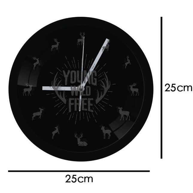 Myslivecké LED hodiny s motivem jelena