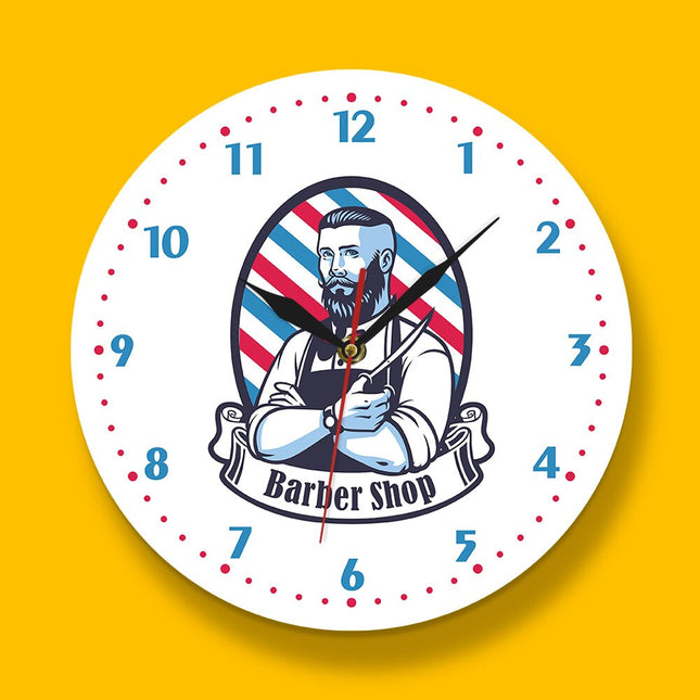 Nástěnné hodiny pro holičství Barber Shop