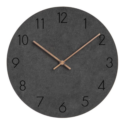 Minimalistické tiché hodiny s dřevěnými ručičkami