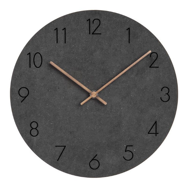 Minimalistické tiché hodiny s dřevěnými ručičkami