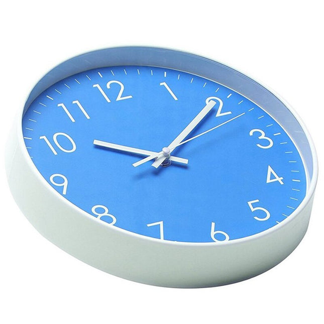 Moderní skandinávské nástěnné hodiny modré