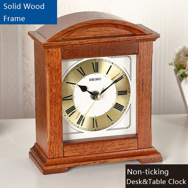 Klasické stolní hodiny v dřevěném rámu