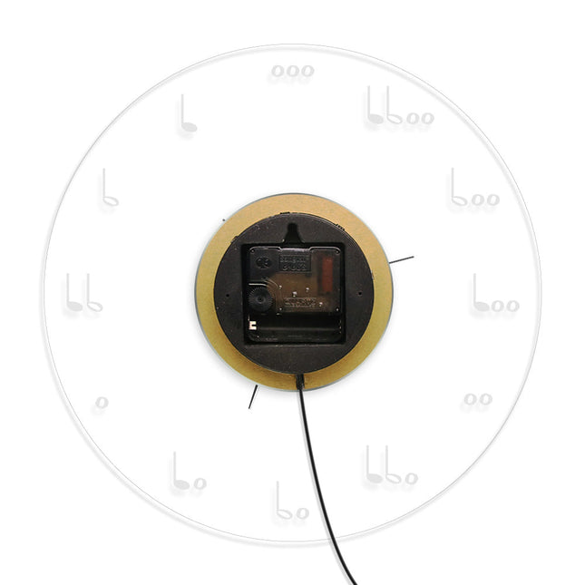 Svítící nástěnné hodiny s hudebním motivem