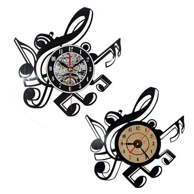 Dekorativní hodiny z desky pro hudebníky