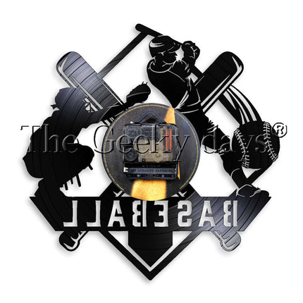 Sportovní hodiny z desky s baseballem