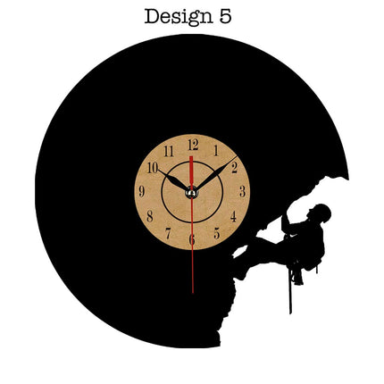Vinylové hodiny pro horolezce a lezce