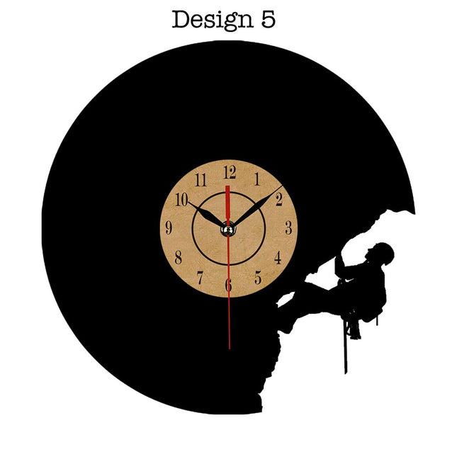 Vinylové hodiny pro horolezce a lezce