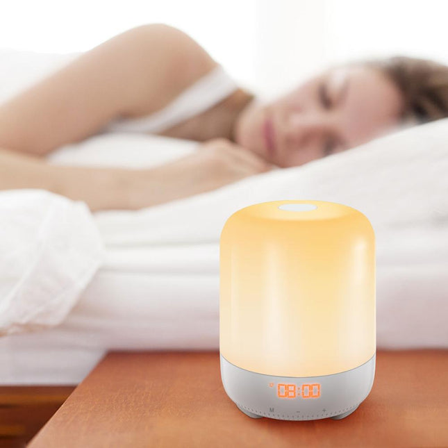 Stolní lampa s digitálním budíkem