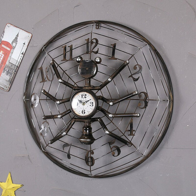 Industriální nástěnné hodiny design pavouk