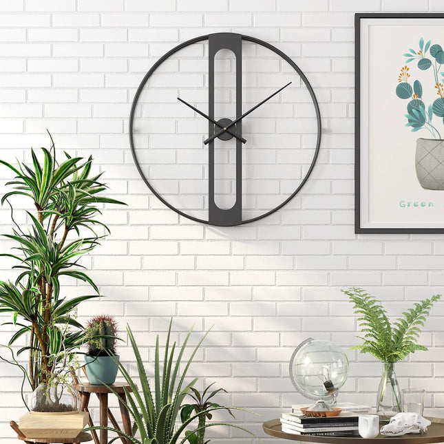 Futuristické minimalistické hodiny zlaté barvy