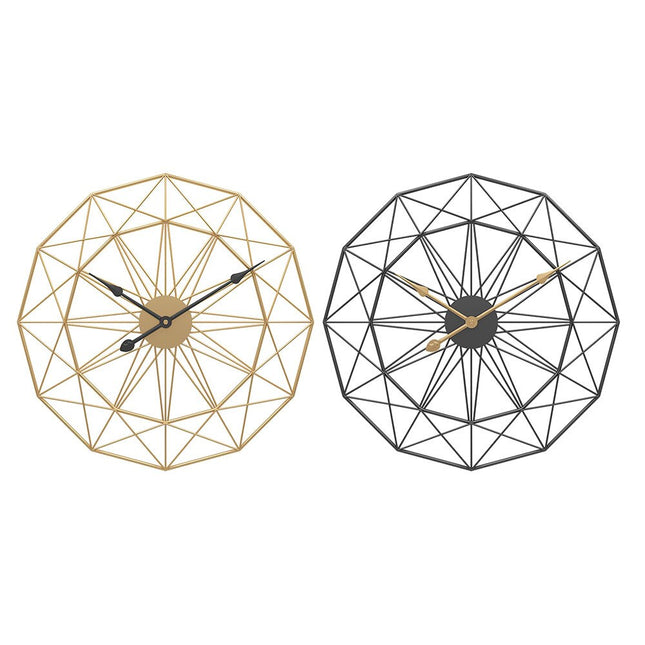 Kovové drátěné hodiny ve skandinávském designu