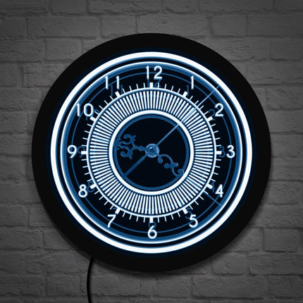 Elegantní svítící nástěnné hodiny s LED