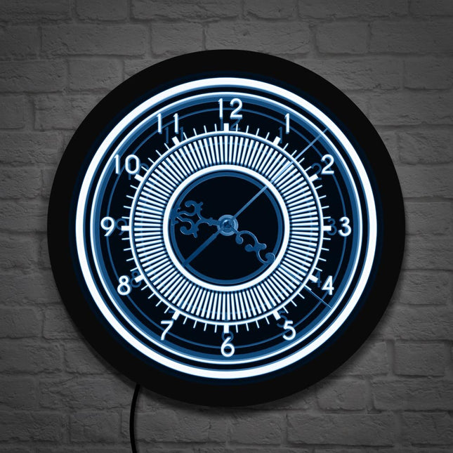 Elegantní svítící nástěnné hodiny s LED