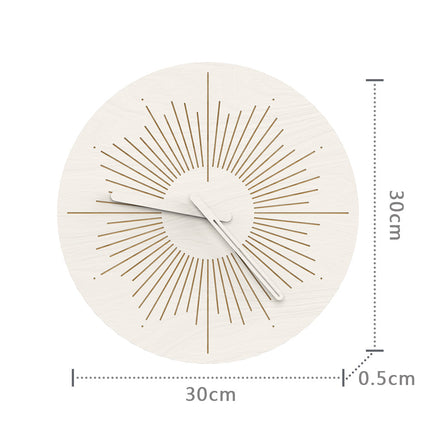 Designové nástěnné hodiny ve tvaru slunce