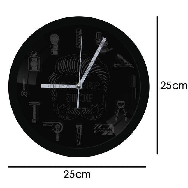 Nástěnné LED hodiny pro holičství