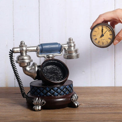 Retro stolní hodiny ve tvaru telefonu
