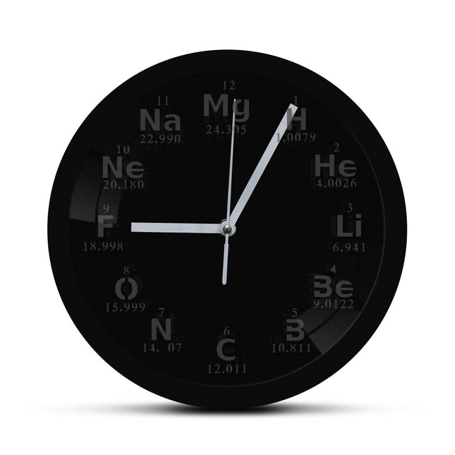 Nástěnné LED hodiny chemické prvky