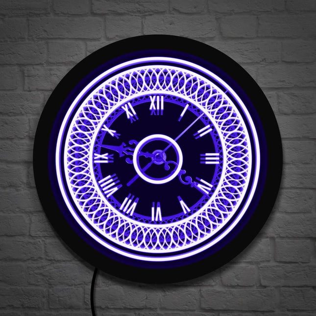 Dekorativní nástěnné LED hodiny vintage styl