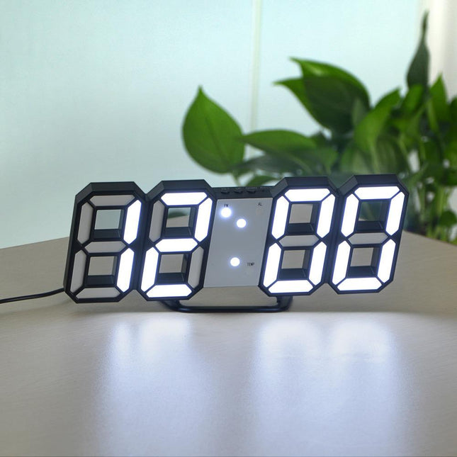 Stolní 3D LED digitální hodiny budík