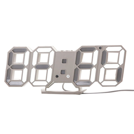 Moderní 3D LED digitální nástěnné hodiny